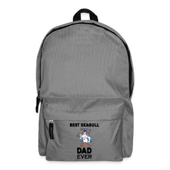 Daddy Daddy North Sea Best Seagull Dad - Backpack - elephant grey - Front