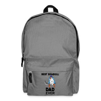 Daddy Daddy North Sea Best Seagull Dad - Backpack - elephant grey - Front