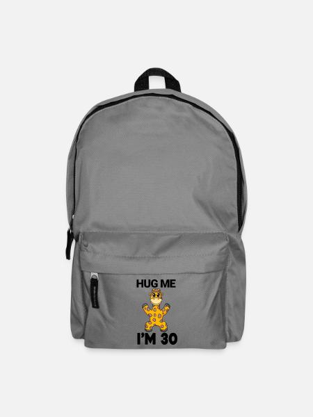 30 Geburtstag - 30 Jahre - Umarmung - Rucksack - Mittelgrau