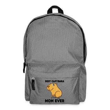 Capybara Mama Wasserschwein - Backpack - elephant grey - Front