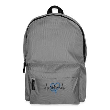 Bochum heartbeat Bochum skyline home Ruhrpott - Backpack - elephant grey - Front