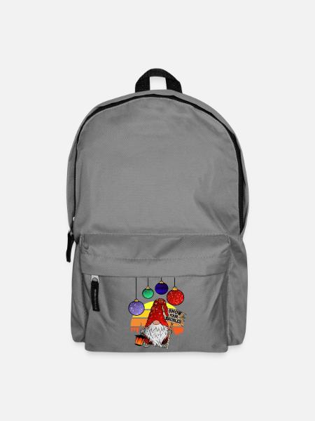 CHRISTMAS GNOMES SHOW YOUR BAUBLES - Rucksack - Mittelgrau