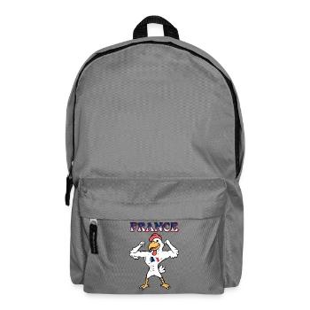 Coq Français Équipe de France de Sport - Sac à dos - gris éléphant - Devant
