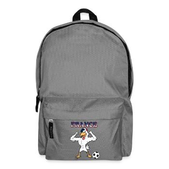 Coq Français Sports France avec Ballon de Football - Sac à dos - gris éléphant - Devant