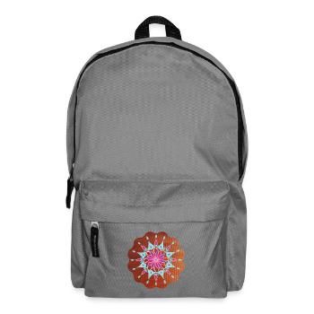 BlumenMandala Entspannung - Sonja Ariel von Staden - Rucksack - Mittelgrau - Vorne