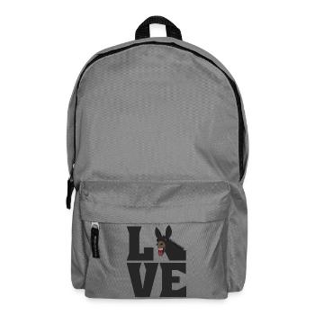LOVE Muli Esel Liebe Maultier Pferd - Rucksack - Mittelgrau - Vorne