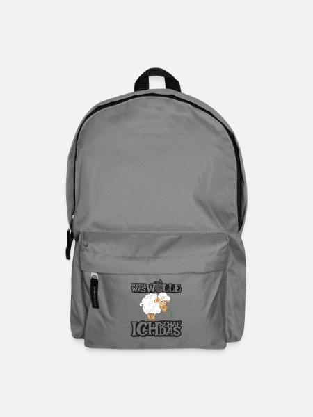 Komme was Wolle ich Schaf das - Rucksack - Mittelgrau
