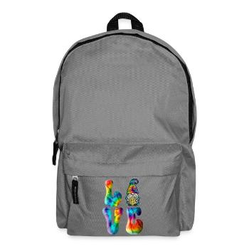 Gnome Love Peace Tie Dye - Rucksack - Mittelgrau - Vorne