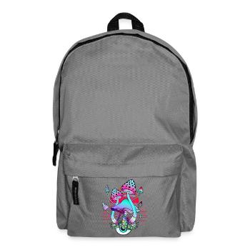 Champignons Psychédéliques - Retro Wave Sunset - Sac à dos - gris éléphant - Devant