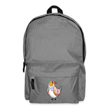 Zebra finch bird - Australian zebra finch - Backpack - elephant grey - Front