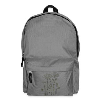 Dried flowers - Backpack - elephant grey - Front