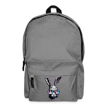Groovy Rabbit With Sunglasses Easter Gift - Backpack - elephant grey - Front