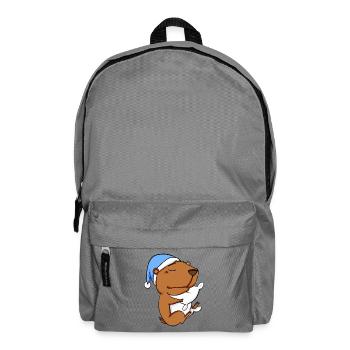 Capybara Wasserschwein - Rucksack - Mittelgrau - Vorne