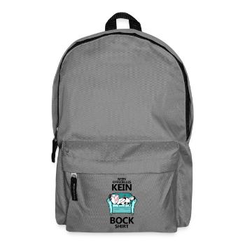 Statement Keine Lust - Rucksack - Mittelgrau - Vorne