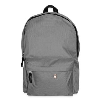 süßer Wolf Wolfshund Kawaii Husky Design Pocket - Rucksack - Mittelgrau - Vorne