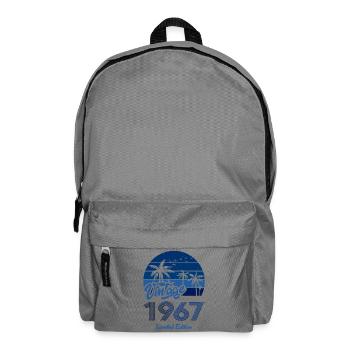Vintage Année 1967 Edition Limitée Bleu - Sac à dos - gris éléphant - Devant