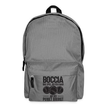 Bocciaspieler Boccia Spruch Legend Kugeln Boccia - Rucksack - Mittelgrau - Vorne