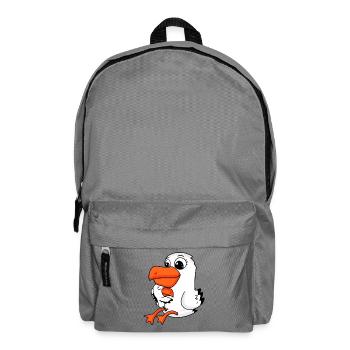 Seagull family - seagull with baby - Backpack - elephant grey - Front