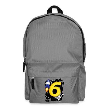 6 Birthday Boy Astronaut - six years - Backpack - elephant grey - Front