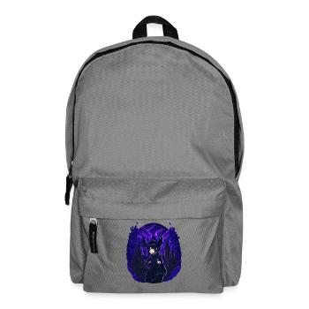 Goth Anime Girl nuit noire - Sac à dos - gris éléphant - Devant
