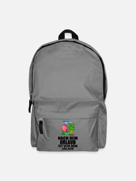 Urlaub - Rucksack - Mittelgrau