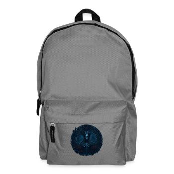 Gothic Roses Girl Skeleton Dark Style - Backpack - elephant grey - Front