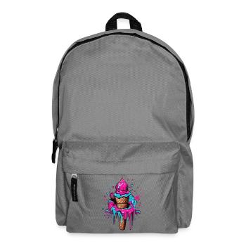 Neon EisCreme Geschenk für Trendliebhaber - Rucksack - Mittelgrau - Vorne