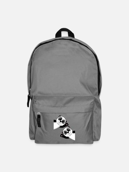 Niedliche Pandas - Rucksack - Mittelgrau