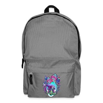 Psychedelic Pilz Augen Natur Kunst - Rucksack - Mittelgrau - Vorne