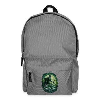 Fischer beim angeln - Rucksack - Mittelgrau - Vorne