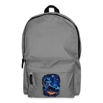 Spiritueller Fuchs Magische Wald Landschaft - Rucksack - Mittelgrau - Vorne