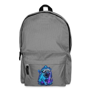magic pug dog with magic hat - Backpack - elephant grey - Front