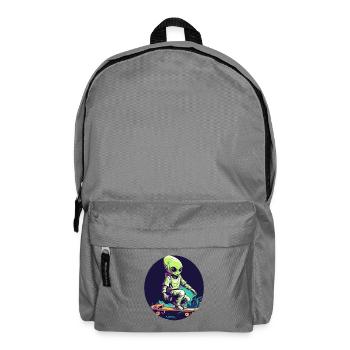 Skating at night - Backpack - elephant grey - Front