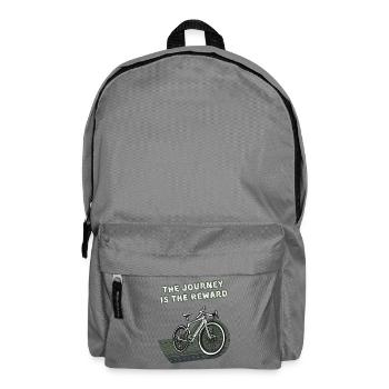 The Journey Is The Reward - Gravel Bike - Backpack - elephant grey - Front