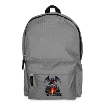 Welcome To The Dragon's Den RPG Shirt - Backpack - elephant grey - Front