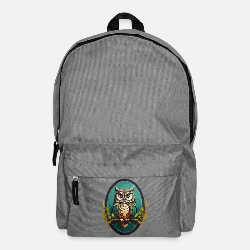 Eule - Rucksack - Mittelgrau