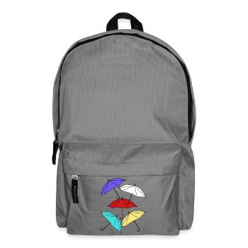 Umbrella Umbrellas Umbrella Storm Weather - Backpack - elephant grey - Front