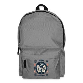 Joyeux Noël laid Noël Peace Sweater - Sac à dos - gris éléphant - Devant