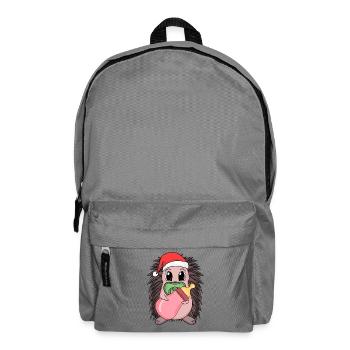 Hérisson bébé Noël - Sac à dos - gris éléphant - Devant