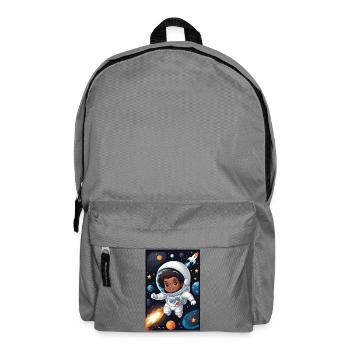 Weltraumkind mit Astronautenanzug - Rucksack - Mittelgrau - Vorne