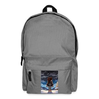Winterträume unter Sternenhimmel - Rucksack - Mittelgrau - Vorne