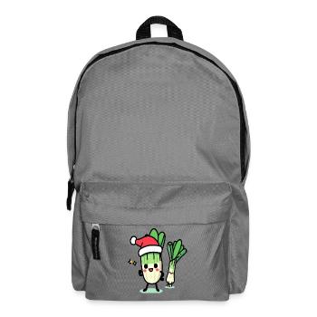 St. Nicholas kawaii leeks - Backpack - elephant grey - Front