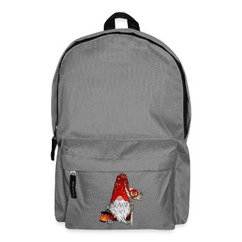 Anti Ampel Wichtel Weihnachts Zwerg - Rucksack - Mittelgrau - Vorne
