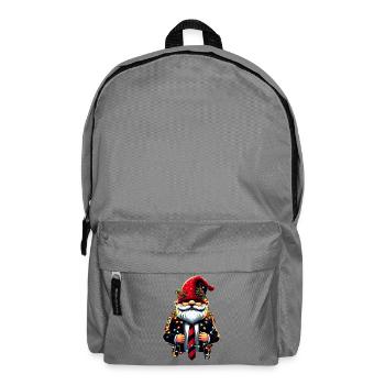 Chef Gnome Gnome with Fairy Lights - Backpack - elephant grey - Front