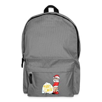 Père Noël Drôle - Sac à dos - gris éléphant - Devant