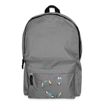 Cute dragon, sea monster for kids - Backpack - elephant grey - Front