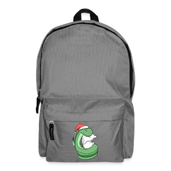 Serpent Mignon Fatigué Noël - Sac à dos - gris éléphant - Devant