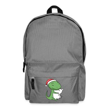 Lézard Mignon Fatigué Noël - Sac à dos - gris éléphant - Devant