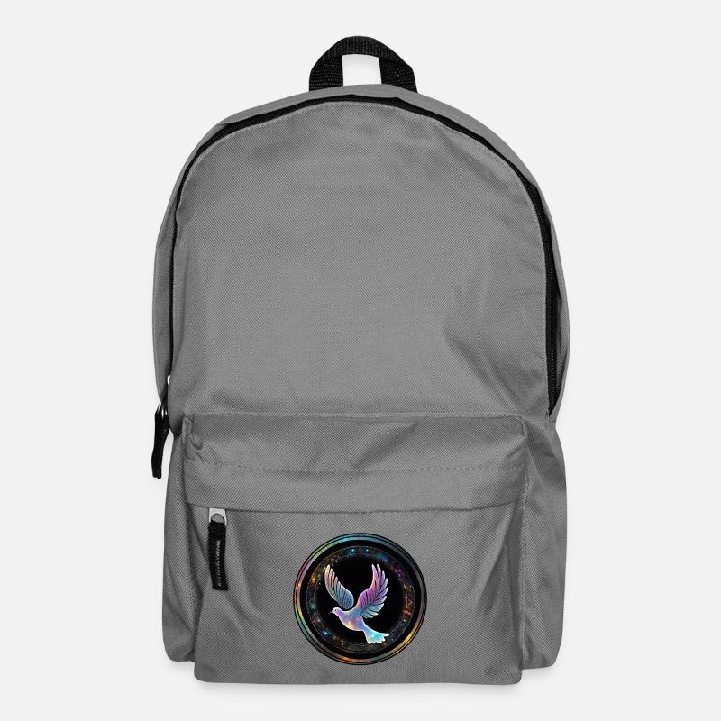Galaxy Taube im Sternenring - Rucksack - Mittelgrau