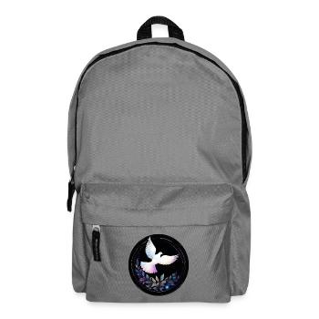 Pigeon pastel dans le cercle des étoiles - Sac à dos - gris éléphant - Devant